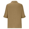 thumbnail image 7 of perfectbot Button Down Shirts for Women Short Sleeve Top Plus Size Summer Blouses Trendy Vacation Outfits S-3XL, 7 of 7