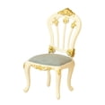 thumbnail image 1 of Silla de casa de muñecas escala 1:12, silla de comedor en miniatura artificial, accesorios de decoración para juegos de simulación Azul claro, 1 of 9