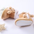 thumbnail image 2 of Newborn Baby Velvet Booties Shoes With Pompom Infants Soft Sole Snow Boots First Walker, 2 of 6