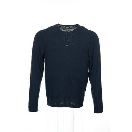 Kenneth Cole Reaction Blue Heather Henley Sweater , Size XLarge