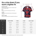 thumbnail image 5 of Susaid Rose Flower Print Men's Polo Shirts Button Down Short Sleeve Casual Summer Beach Vintage Shirts for Men-XX-Large, 5 of 5
