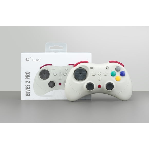 Gulikit Elfes 2 Pro Manette de Jeu Rétro Sans Fil Bluetooth – Joysticks à Effet Hall Sans Dérive, Design Inspiré de Saturn pour Switch2/PC/Android/iOS/Steam Deck
