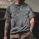 thumbnail image 1 of Playeras Elvqul Caballero Gris Oscuro Liso Manga Corta Casual Botones Solapa Deportivas, 1 of 7