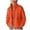 Orange, variant on Lovskoo 2024 Womens Winter Coats Quilted Jacket Ladies Solid Color Zipper Stand Collar Long Sleeve Casual Padded Jacket Orange