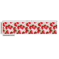 thumbnail image 2 of Ambesonne Fruit Fabric by the Yard Upholstery, Juicy Strawberries Summer, 10 Yards, Green Pink Red, 2 of 4