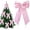 Pink, variant on Large Velvet Christmas Wreath Bow, 17.7 inch Xmas Premade Vintage Velvet Bow Wreaths, for Indoor Outdoor Tree Topper Door Garland Holiday Party Winter Decor