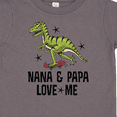 thumbnail image 4 of Inktastic Nana and Papa Love Me Dinosaur Grandson Boys Toddler T-Shirt, 4 of 5