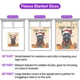 thumbnail image 5 of Merry Christmas Santa Scottish Terrier Scarf Twinkling Lights Xmas Holiday Cozy Fleece Blanket Scottie Dog Lover Gifts Warm Soft Throw Blanket - 00022, 5 of 5