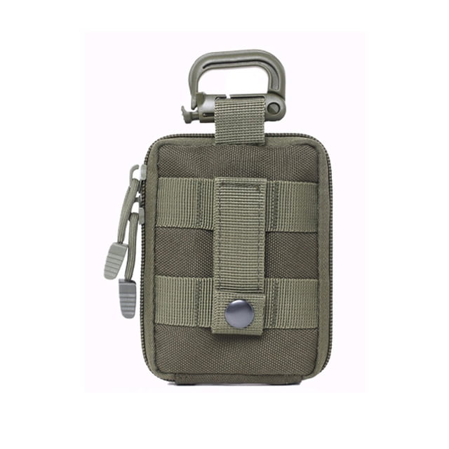 pitrice Camping Tablet Storage Bag Nylon Pill Organizer Packaging Pouch Organizing Pack Pocket Outdoor Backpacking Fishing Green