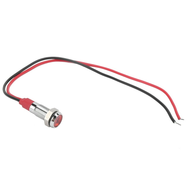 Fugacal Rechargeable Led Foco Led Recargable LED Metal Indicator 6mm Waterproof Signal Lamp For Pilot Car Truck Boat With Wire 6V
