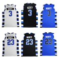 thumbnail image 2 of Camiseta deportiva de baloncesto de la película ONE TREE HILL SCOTT #23 RAVENS #3, transpirable, de secado rápido, para hombre, con logotipo bordado, 2 of 5