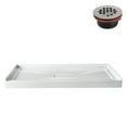 thumbnail image 5 of Streamline GB-527-112 48 in. x 32 in. Alcove Acrylic Shower Base in Glossy White With Center Drain, ABS Drain Included, 5 of 19