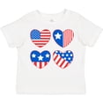 thumbnail image 3 of Inktastic Fourth of July American Flag Hearts Boys or Girls Toddler T-Shirt, 3 of 5