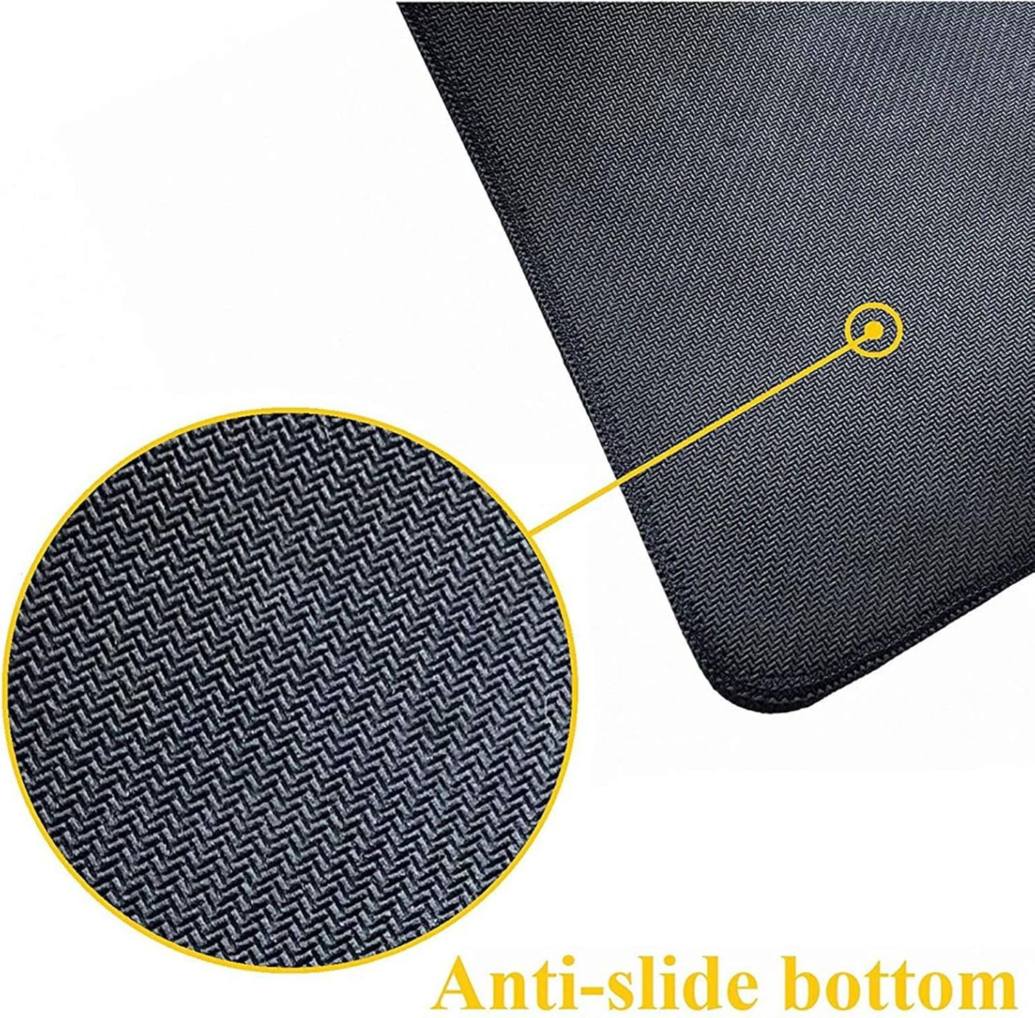 Honeycomb Gaming Mouse Pad XL, Extended Stitched Edges Mousepad, Large Mouse Mat Desk Pad, Long Non-Slip Rubber Base Mice Pad（35.5x16 Inch）