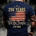 thumbnail image 2 of 250Th Anniversary Usa Shirt Short Sleeve T Shirt 250Th Anniversary Casual Comfortable Graphic Tees Men Navy XXL, 2 of 5