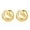 Gold-Drop, variant on 14K White Gold Plated Small Earrings Studs for Women, Hypoallergenic Small Thick Knot Studs, Jewelry Gift