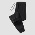 thumbnail image 4 of zaveiop 1 Pack Women's Sherpa Lined Sweatpants with Pockets Winter Warm Jogger Sweatpants Athletic Fleece Lined Pants (Black, XXXL), 4 of 6