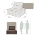 thumbnail image 4 of Sillón De Espuma Comprimida Al Vacío 1 Plaza Japandi Stova Medium Brown, 4 of 6