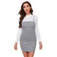 thumbnail image 1 of Women's Spaghetti Strap Geo Print Stripe Mini Cami Bodycon Dress, 1 of 7