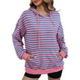 thumbnail image 1 of Chandails à Capuchon pour Femmes, Chandail à Capuchon pour Femmes, Mode Décontractée Imprimé Col Rond Manches Longues Texturées Sweat à Capuche, 1 of 5