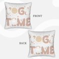 thumbnail image 3 of Bingfone Cat Yoga Time Linen Throw Pillow Covers Cushion Case Pocket Button Vintage Farmhouse Pillowcase for Sofa Couch Bed 18"x18", 3 of 9