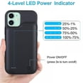 thumbnail image 4 of 6200mah Battery Charging Case For Iphone 11/11 Pro/11 Pro Max, Rechargeable Full Package Portable External Battery Case Blue, 4 of 5