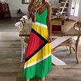 thumbnail image 4 of Guyana Flag Sleeveless Dress dresses for womens summer woman dress summer outfits for women, 4 of 7