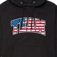 thumbnail image 3 of Instant Message - American Flag Team - Men's Pullover Hooded Fleece Sweatshirt, 3 of 6