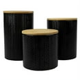 thumbnail image 6 of Home Basics Wave Small Ceramic Canister, Black, 6 of 7