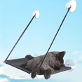 thumbnail image 3 of Hamaca Ventanas Asiento Gato Ahorro de espacio Cama para gatos montada en la ventana Seguridad duradera Percha para gatos con ventosas Traje para gatos grandes y pequeños, 3 of 4