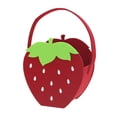thumbnail image 4 of Way To Celebrate 3D Large Felt Basket, Strawberry, 4 of 6