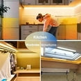 thumbnail image 4 of 6.56ft Led Strip Light, Motion Sensor LED Tape Light with Battery Operated for Closet Wardrobe Stair Under Counter Cabinet Bedroom (3000K Warm White), 4 of 8
