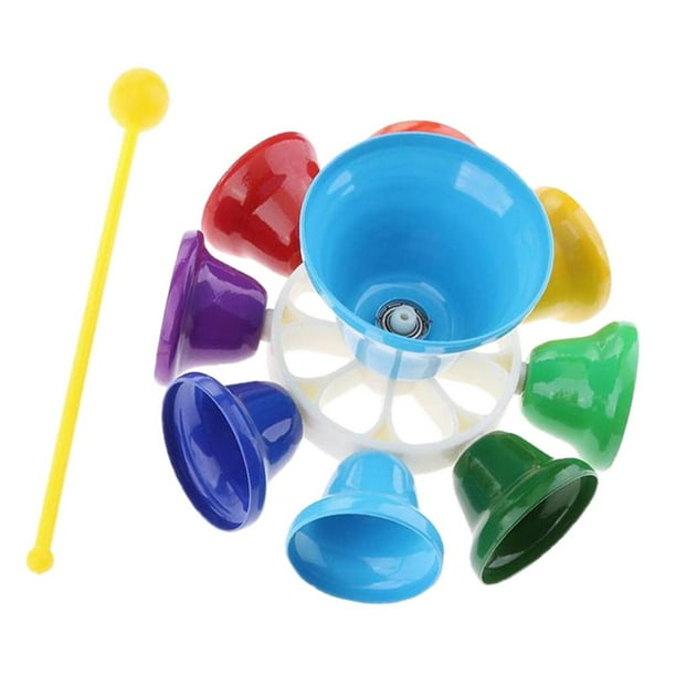 Hand Bells 8 Note Diatonic Musical Musical Bells for Kids