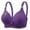 Purple#bras packs for women, variant on FAVIPT Women's Plus Size Bra Breathable Push Up Daily Bras Adjustable Wireless Floral Print Bra Comfort Senior Underwear Black,S