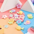 thumbnail image 5 of U8MO 26Pcs Resin Pendants Flower Charms with Loops Jewelry Making 23~39x18~27.5mm, 5 of 8