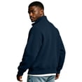thumbnail image 6 of WIZUTIZ Men's Solid Color High Neck Zip Up Sweatshirt Long Sleeve Casual Pullover Top, 6 of 7