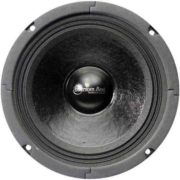 American Bass SQ Speakers 6.5" Midrange, Sealed Basket, 8 Ohm, 300 Watts Max