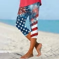 thumbnail image 2 of QATAINLAV Women's 4th of July Leggings, Stretch High Waist American Flag Print Yoga Pants Summer Casual Knee Length Patriotic Legging Capris Blue XXXXL Mother's Day Gifts, 2 of 6