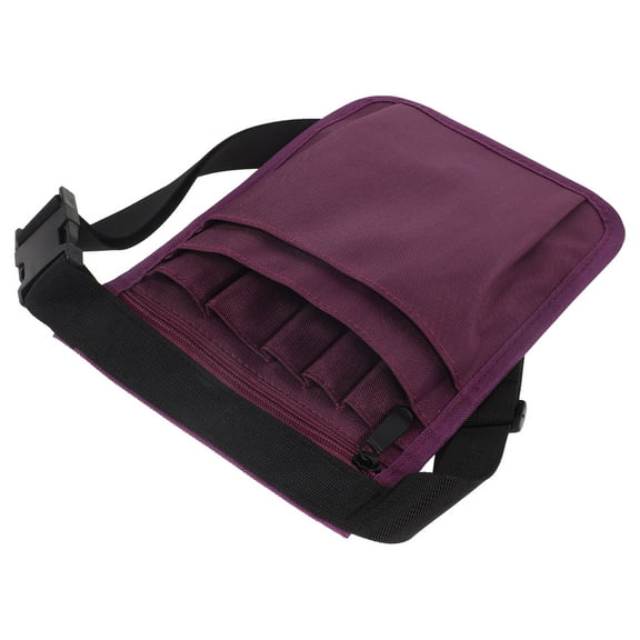 ibasenice Portable Purple Nurse Organizer Tool Belt with Multifunctional Nylon Pouch