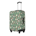 thumbnail image 2 of Qekee Mushrooms Gnome Elastic Luggage Cover, Double-sided Print, Invisible Zipper, for Travel, Business, Daily - Large, 2 of 9