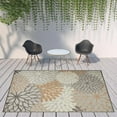 thumbnail image 5 of HomeRoots 9' X 12' Natural Floral Non Skid Indoor Outdoor Area Rug, 5 of 5