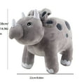 thumbnail image 4 of Cute Triceratops Plush Toy Doll with Adorable Smiling Face Soft Body and Friendly Look Perfect for Cuddling Decoration and Play for Kids, 4 of 9