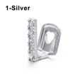 thumbnail image 1 of 1PC Gold Plated Rhinestone Teeth Grillz Gangsta Body Jewelry Mold Kit Hip Hop Tooth Caps Top Bottom Grill Rapper Dental Jewelry BLD, 1 of 7