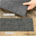 thumbnail image 5 of 3'x10' Soft Indoor/Outdoor Hobnail Style Area Rugs. Lightweight and Flexible for Easy Cleaning and Transport (Color: Sky Grey), 5 of 8