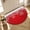 Red, variant on Half Circular Door Mat 16"x24", Blue Abstract Absorbent Non Slip Welcome Mats for Front Door, Modern Marble Yellow Ombre Diatomaceous Entryway Rug for Bathroom Kitchen Apartment Entrance