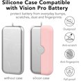 thumbnail image 3 of HHHC Étui de Batterie Apple Vision Pro en Silicone Rose Anti-Rayures, 3 of 5