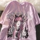 thumbnail image 2 of Verano Goth mujer camiseta estética suelta mujeres T-shirt Punk oscuro Grunge Streetwear señoras gótico Top camisetas Harajuku ropa y2kpangjing, 2 of 4