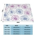 thumbnail image 6 of Flowers Petals Forest Throw Blanket, Super Soft Anti-Pilling Flannel Bed Blankets, 80"x60", 6 of 8