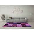 thumbnail image 3 of Ahgly Company Indoor Rectangle Abstract Purple Modern Area Rugs, 2' x 3', 3 of 4