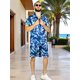 thumbnail image 2 of Conjunto Hombre Verano Camisa y Short a Juego Alberca Playa y Calor, 2 of 5